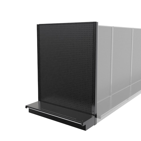 Lozier Gondola Shelving End Cap Black 48W 60H 16D P466S-EC